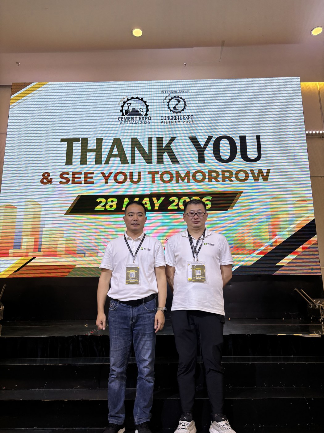 Nanjing XYZCHEM representatives at Cement Expo Vietnam 2026